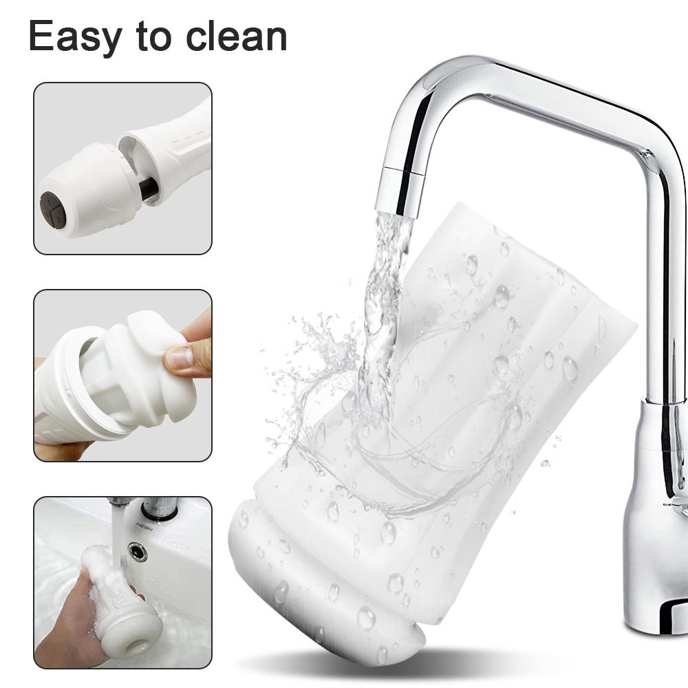 Mannlige onani leker Automatisk suge onani kopp For menn Deep Throat Oral Vagina Suging Blowjob Vibrerende Sex Machine