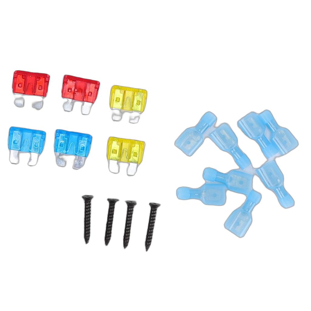 LED Light Bar Wiring Harness Kit 16AWG On Off 2 Gang Rocker Switch Panel Power Relay Fusing Terminal Block for ATV Car Boat Truck