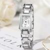 Women's Ceramic Strap Quartz Watch with Luxury Bracelet