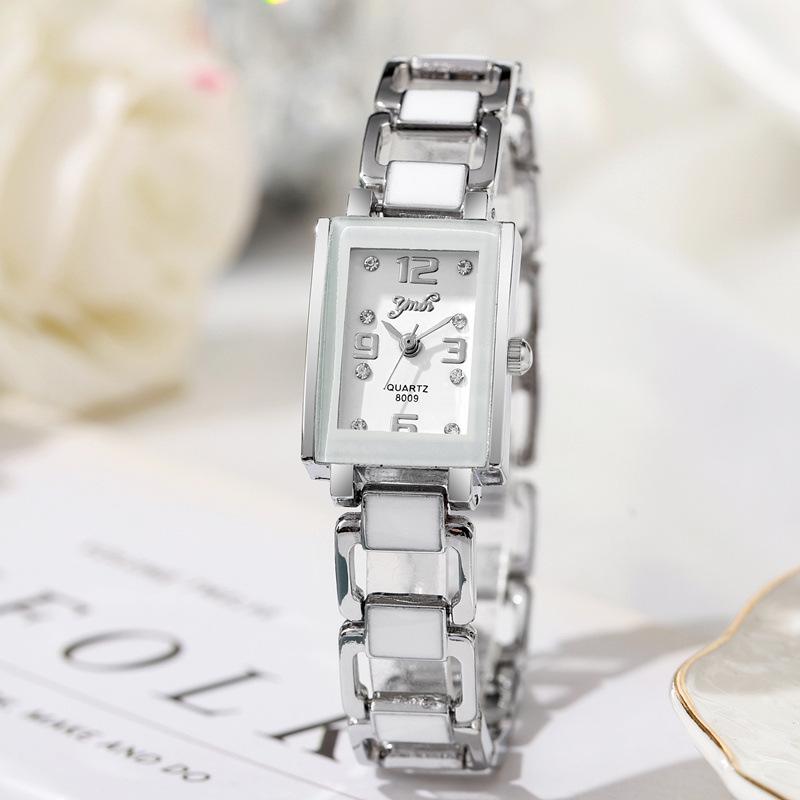 Women's Ceramic Strap Quartz Watch with Luxury Bracelet