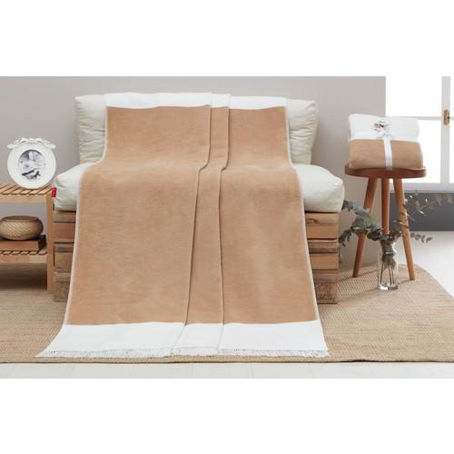 

Хлопковое одеяло Dolce Bonita Home еще одно коричнево-белое