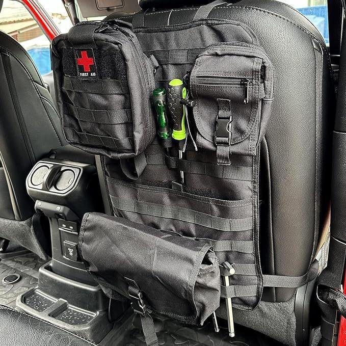 Car Attachment Seat Nylon Material Tactical Vehicle Storage Interior Decoration