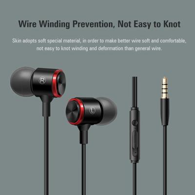 Wired Headphone Noise Earphone 3.5mm Plug Canceling In-ear Stable Transmission Wired Headset