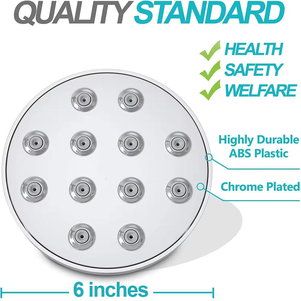 High Pressure Powerful Rain Showerhead Chrome ABS Shower Head