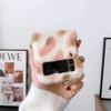 Applicable To Samsung ZFlip3 Plush Leopard Print Mobile Phone Case Zflip5 Folding Screen Plush Zflip4 Mobile Phone Case