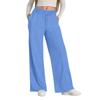 Women's Pants Fashion Casual Pants Solid Color Drawstring High Waist Pants With Pockets
