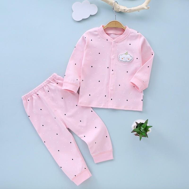 Baby Cotton Underwear Set With Open Front Cardigan For Newborns And Toddlers