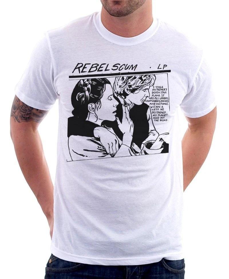 Han Solo Rebel Scum LP Leia white STAR WARS inspired printed t-shirt 9363 S