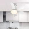 Modern Ceiling Fan with LED Light Remote Control Small Ceiling Fan with Lights Remote Control for Bedroom Kitchen Living Room