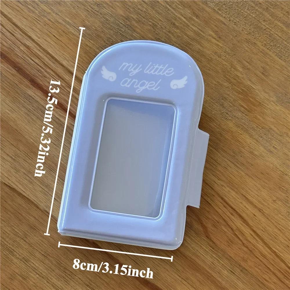 

Ins Style Little Angel PVC Mini Photo Album for 3 Inch Kpop Photocards Photo Album Cute Idol Card Collection Book Wholesales New