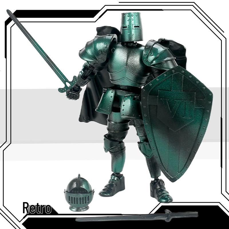 Fifth Gen Medieval Warrior Robot Doll - Movable Joint Creative Ornament.