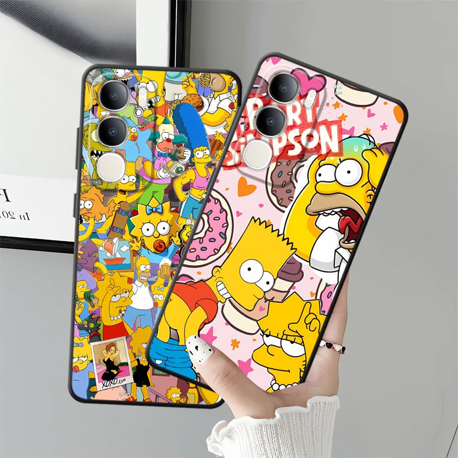 The S-simpsons Case for Vivo V25 V30 V21E V23 Y53S V29 Y71 Y91 V27 Y75 Y81 Y52S Y93 Y51S Y78 Y50 Y95 Phone Cover