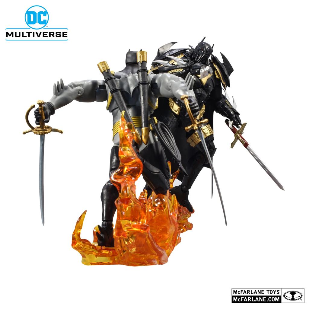 DC Multiverse DC Comics Curse of the White Night Batman vs 7 Inch Action Figure Black Batman/Azrael