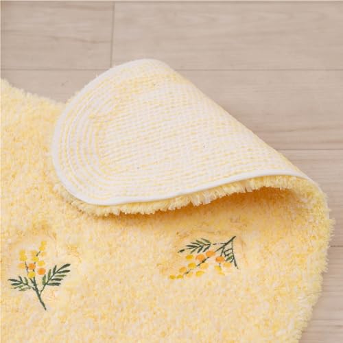 Senko S.D.S. Toilettenartikel Süße Mimose Toilettenmatte, ca. 80 x 60 cm, Langes Format, Gelb, 15705