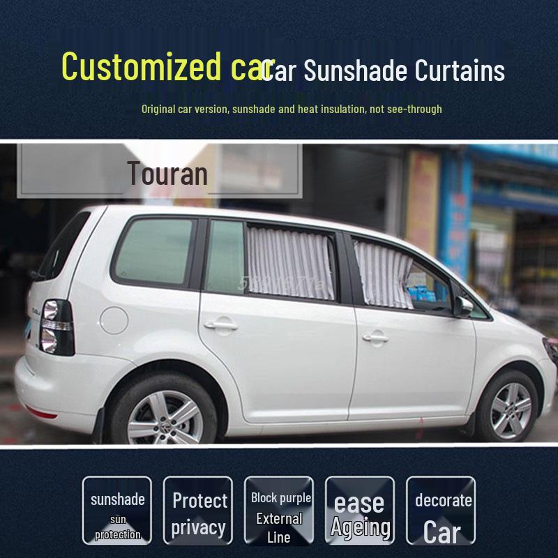 Heat Insulation Curtains with Aluminum Alloy Track for Toyota Land Cruiser, Teramont, Sharan, 5008, GS8