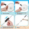 3Pcs Shelling Tools for Beach Include 1 Beach Sand Sifter with Long Adjustable Handle 2 Mesh Beach Bag Shell Collecting Bag