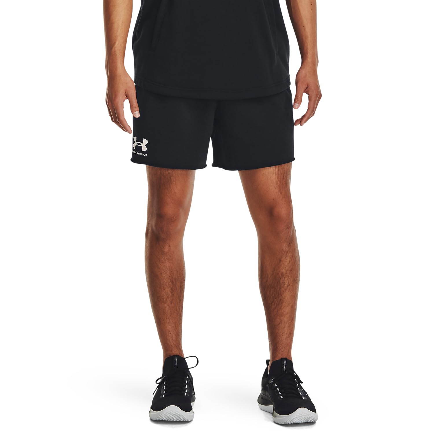 

Under Armour UA Rival Terry Short Black Onyx White MD 6-inch /