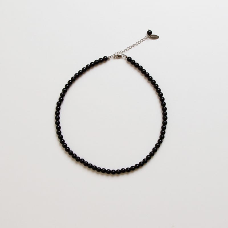DEFINE OTHER 3rd Reorder_Black Glass Beads Necklace