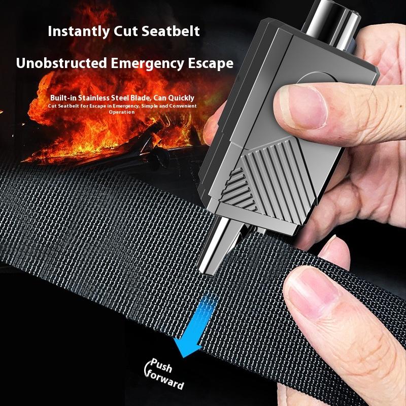 

1 Set 2-In-1 Mutifunction Emergency Windows Glass Breaker Safety Belt Cutter Car Emergency Hammer Self Rescue Tool