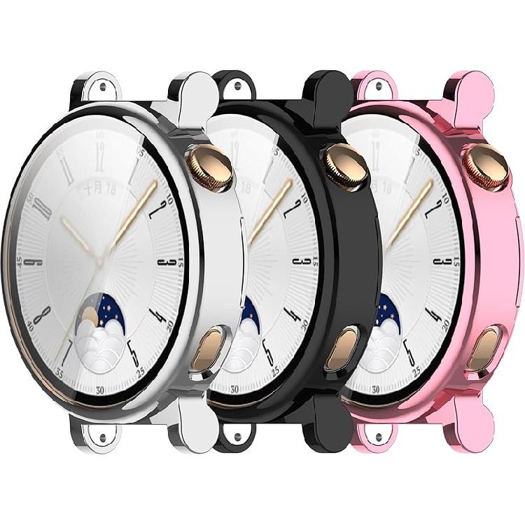 3Pack Screen Protectors Compatible with Huawei Watch GT4 (Not The GT4 46mm) Case Soft TPU All-Around Protective Cover Case Intended for Huawei Watch