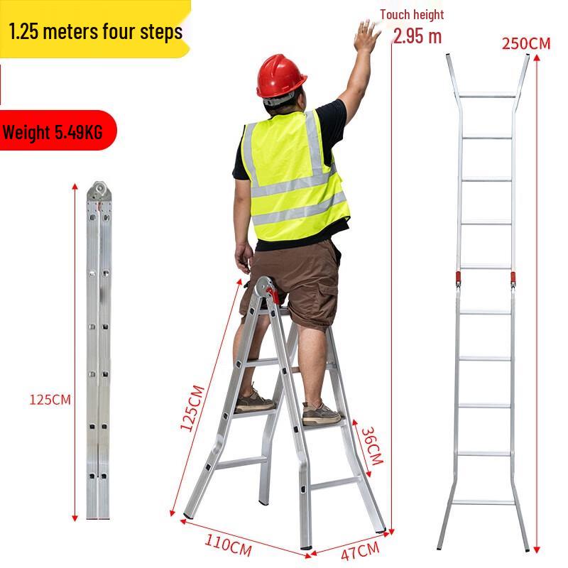 Miling Portable Folding Aluminum Alloy Articulated Ladder