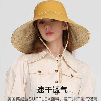 Hat Women's Spring and Summer Sunshade Sun Hat Temperament Anti-ultraviolet Bucket Hat