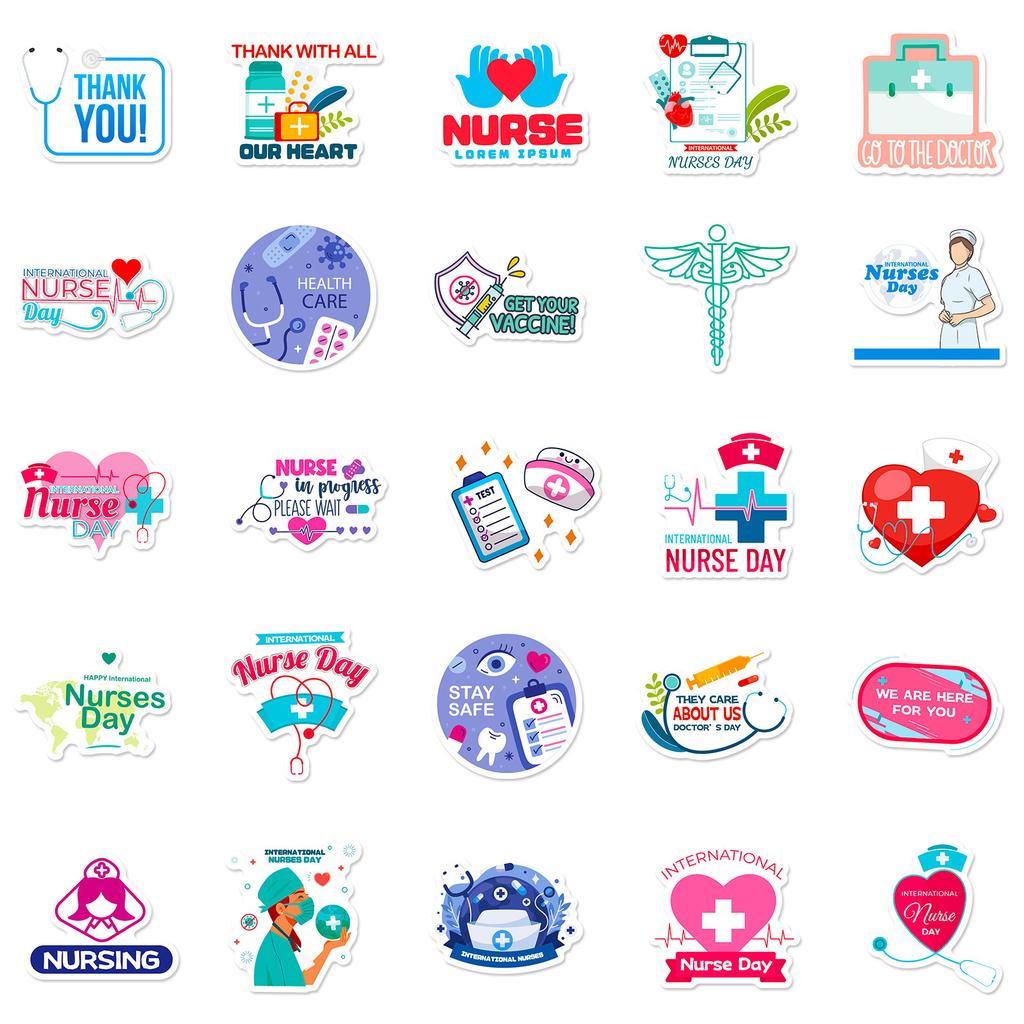 50 Sheets Hospital Nurse Children'S Cognition Nurse'S? Day Water Cup Notebook Cute Wind