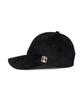 Bajal Va Square Suede Ball Cap Black