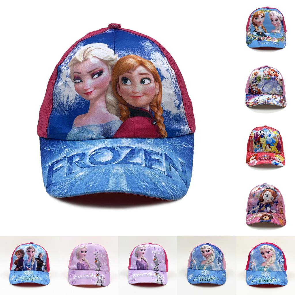 Character Frozen Baseball Hat With Breathable Polyester Material Sun Protection