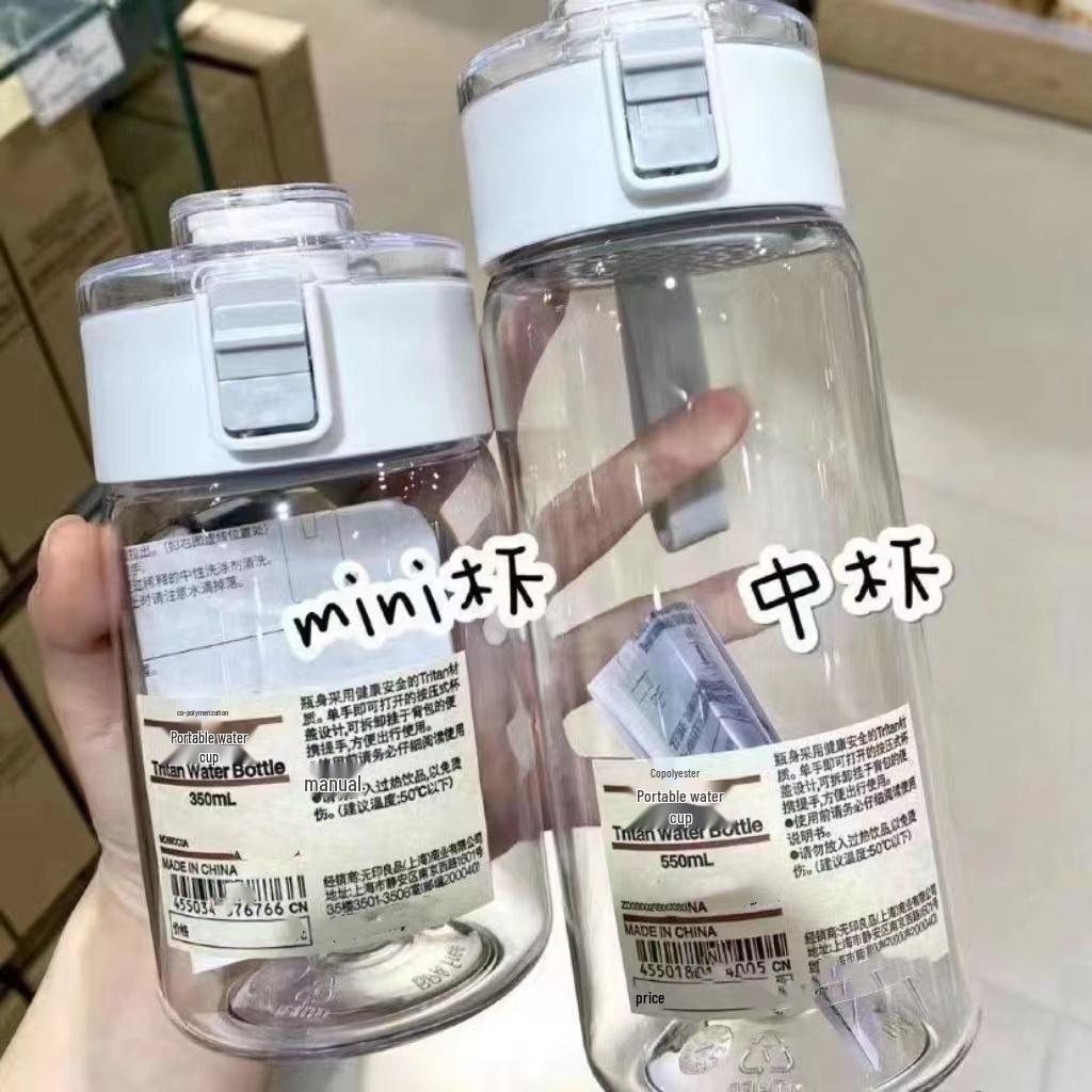 Stylish Transparent Water Bottle for Men & Women - Perfect for Tea Brewing, Office Use, and On-the-Go Hydration