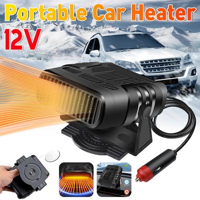 120W Car Heater 12V Portable Car Heater Fan 2 IN 1 Electric Cooling Heating Auto Windshield Defroster Car Anti-Fog Heater