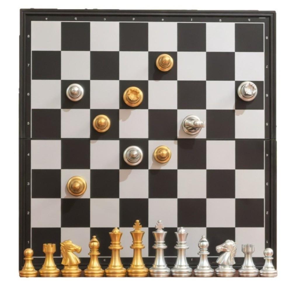 Folding International Chess Magnet English Chess Universal Travel Board Game Set  Desktop