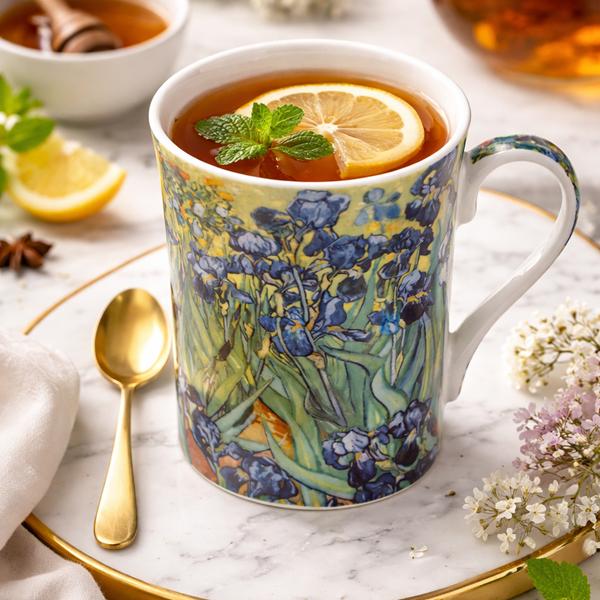 Porcelain Mug 300 Vincent Van Gogh Irises Gift Queen Isabell