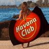 H-Havana-Club Tropical-Rum Anime Beach Swimming Towel Soft Absorbent Washcloth Children's Gifts for Kids Travel Camping Gym