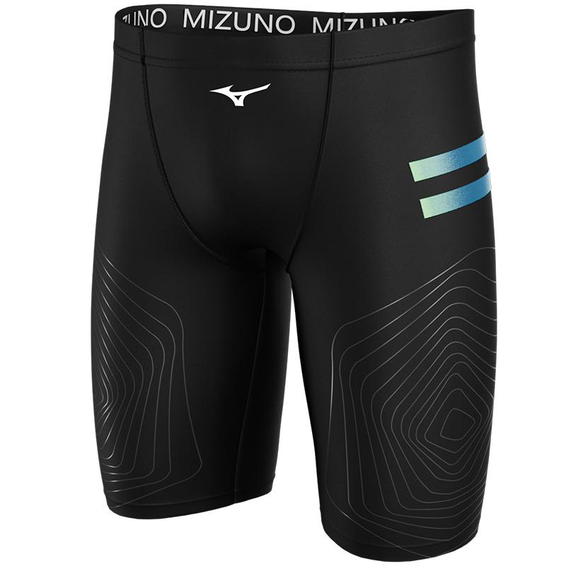 Pantaloni scurți de înot Mizuno pentru bărbați, lungime medie, N2CB3102 L black