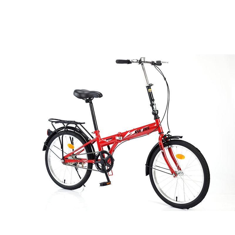 20-inch Overlord Adult Folding Bike with Dual Disc Brakes for City Leisure Riding