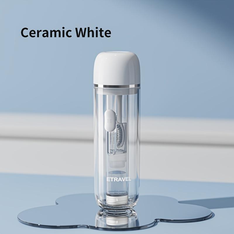 

Дорожный набор зубных щеток Портативная складная ортодонтическая зубная щетка со стаканом для зубной пасты, Гостиничный набор туалетных принадлежностей Все в одном белый