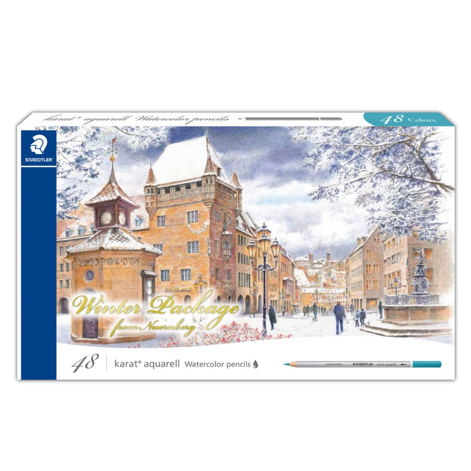 

Staedtler Цветные карандаши Colored Carat Limited Edition Winter 48 M48W21, Акварельные, Упаковка, Акварель, Цвета, 125,