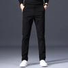 Freizeithose für Herren, Locker geschnittene Hose mit geradem Bein, Vielseitige elastische Sporthose aus reiner Baumwolle für Herren für Frühling und Herbst