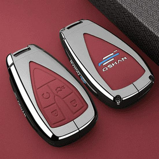 

Changan Oshan 520/X5plus/X7plus/Z6 5-Button Leather Key Case - Men s Full Coverage