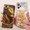 For Realme C 35 C35 Case 2022 Gold Dragon Cover Soft Silicone Fundas For Realme Narzo 50A Prime RealmeC35 Phone Case Bags