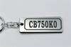 CB750K0 Double Ring Acrylic Original Keychain for Classic Exterior Custom Accessories A-821-2 Silver/Black - Cars, Mufflers, Handlebars, Parts,