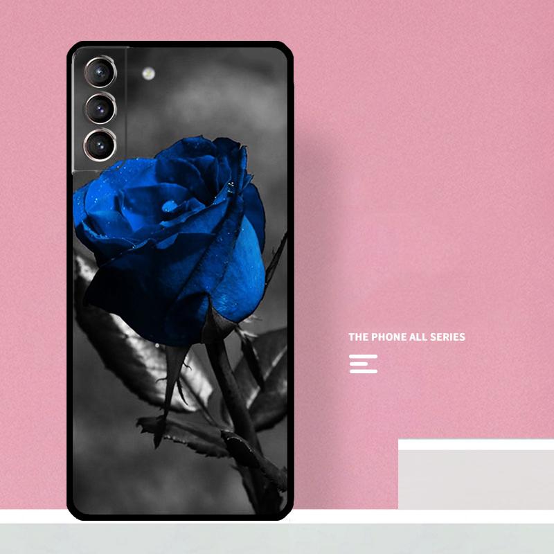 Blaue Rose Kunst Handyhülle Für Samsung Galaxy S26 S25 S24 S20 S21 S22 S23 Ultra S10 Plus S25 FE Hülle Coque