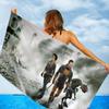 Game H-Half Life Anime Beach Swimming Towel Soft Absorbent Washcloth Children's Gifts for Kids Travel Camping Gym