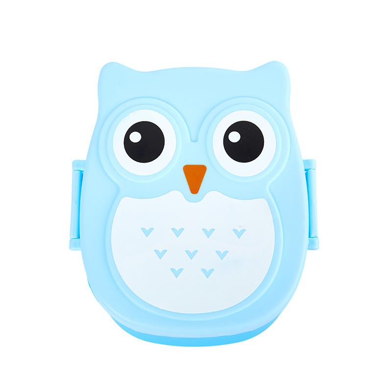 Cartoon Owl Shaped Lunch Box Bento Box Kids Portable Food Container Storage Box