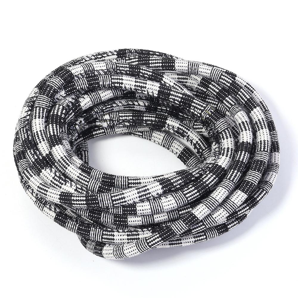 5Yards 6mm Round Cotton Cord Colorful Ethnic Style Cord Rope String For DIY Handmade Clothing Sewing Jewelry Making Accessories