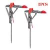 2PCS Automatische Frühling Angelrute Halter Klapp Angelrute Halterung Boden Stehen