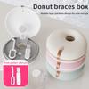 Casetă Nouă pentru Proteză Fixă Portabilă Dublu Strat Circulară pentru Aparat Ortodontic Container de Depozitare Organizator Suport pentru Alignere Magnetice