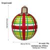 Outdoor PVC Inflatable Christmas Ball with Hanging Lantern for Courtyard Decoration
