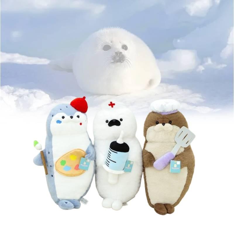 Otter Stuffed Sea Animals Cute Chef Cartoon Girls Children Holiday Gift Doll